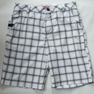 Puma Golf Sport Lifestyle Plaid Shorts size 32